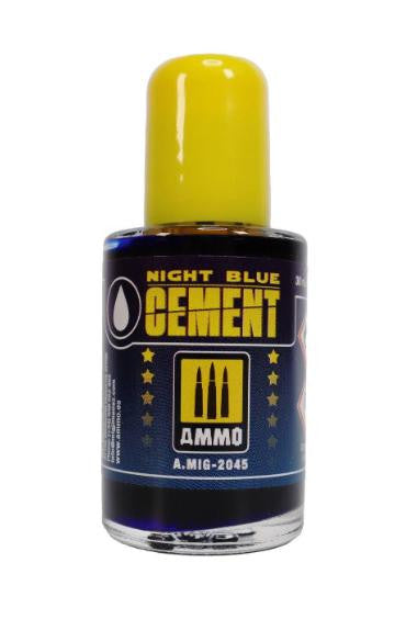 MiG Ammo Night Blue Liquid Cement 30ml 2045